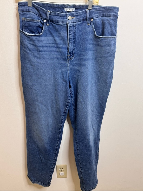 Good American Denim - Good American Straight-Leg Jeans in Medium Blue Wash